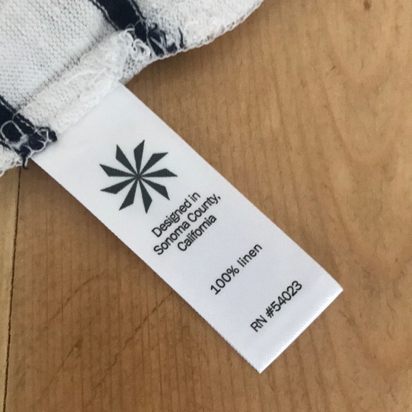 Athleta linen stripped top - Picture 4 of 4